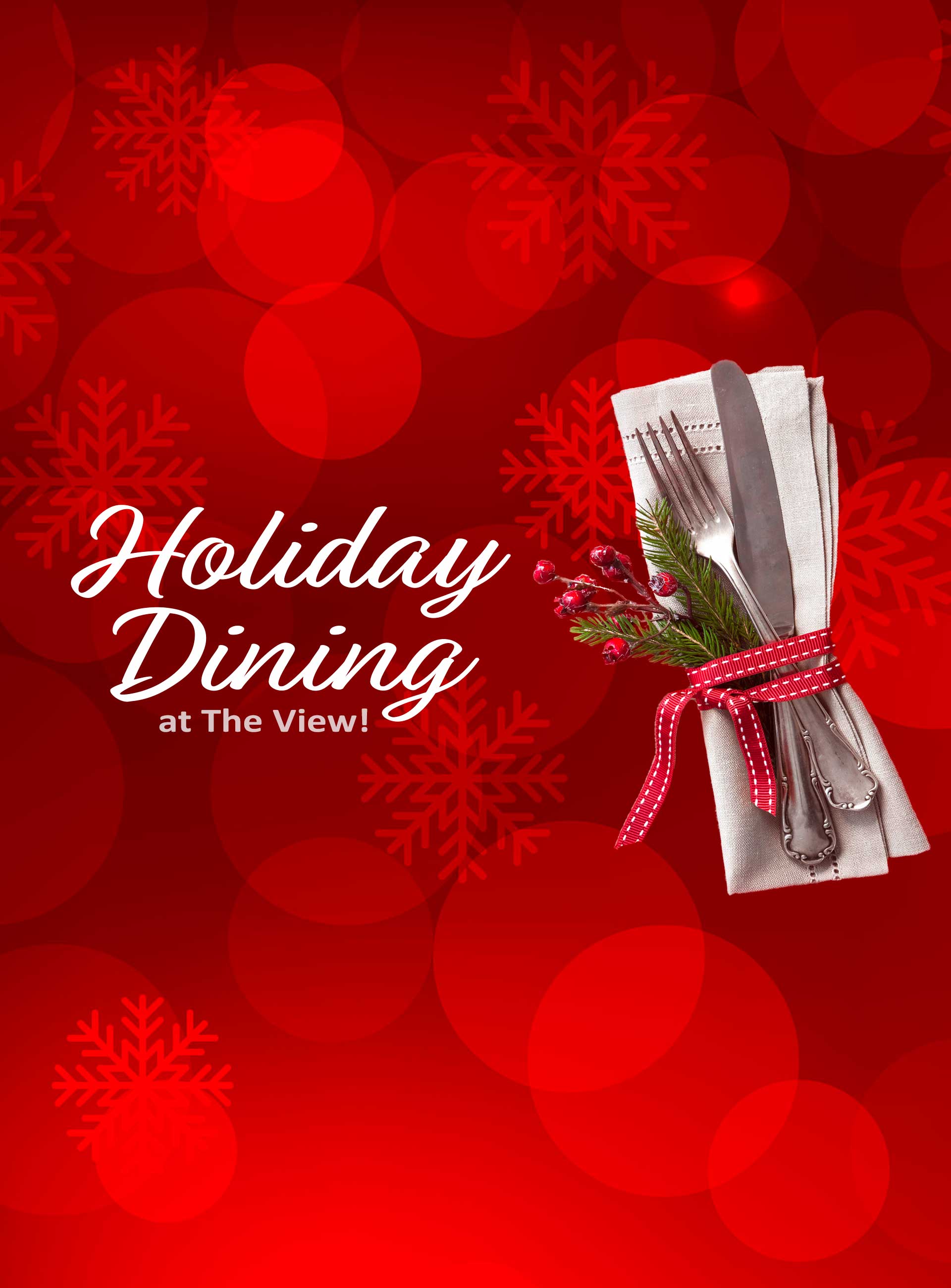 Christmas Dining at The View! Beach View & Island View Casinos